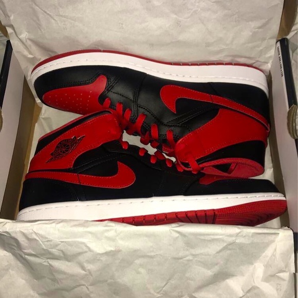 Jordan Other - Size 11 Jordan 1 red/black leather never worn